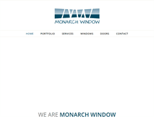 Tablet Screenshot of monarchwindow.com